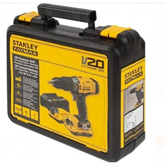 Stanley Scd718d2k-tr Çift Akülü Darbeli Vidalama Matkabı Li-ion 18v 2.0ah